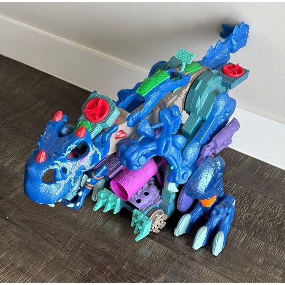 Imaginext Lot Ultra Ice Blue T Rex Dinosaur Pirate Alligator Walking Dino 30x16 - Picture 8 of 11